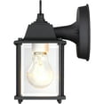 thumbnail image 4 of DESIGNERS FOUNTAIN Ivy Trail Outdoor Patio Lights, Pack of 2 Exterior Wall Sconce, Clear Glass Light Fixture Set, Black, 4 of 5