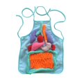 thumbnail image 3 of Esquirla 3D Organ Apron Children Learning Apron for Kindergarten Preschool Body Parts blue, 3 of 8