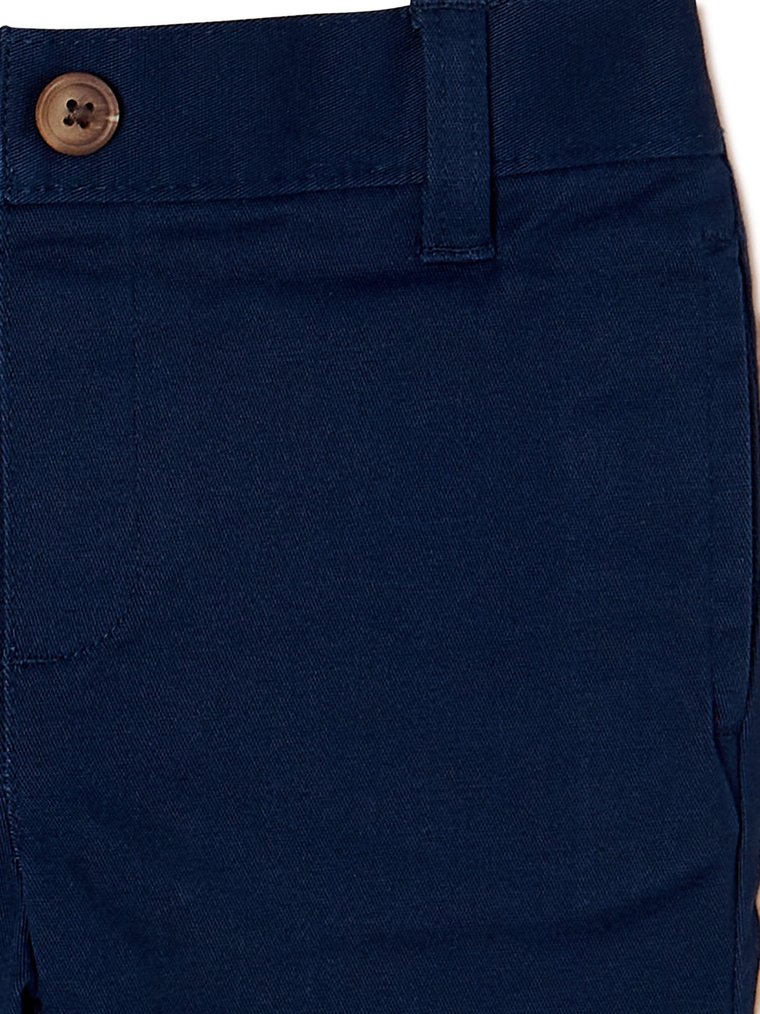 Wonder Nation Toddler Boys School Uniform Flat Front Shorts, Sizes 2T-5T