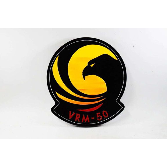 VRM-50 Sunhawks Plaque,14, Mahogany