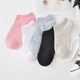 thumbnail image 4 of Calcetines de algodón de color sólido, calcetines de algodón de color caramelo para mujer, calcetines invisibles poco profundos, calcetines náuticos, calcetines desnudos, 4 of 6