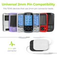 thumbnail image 3 of AUVON 36-Pack TENS Unit Replacement Pads for TENS Unit, 2 Sizes Electrodes Pads Combination Set, Reusable and Latex Free Pigtail TENS Pads Compatible, 3 of 6
