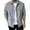 Gray Jacket for Men, variant on safuny Mens Casual Business Jacket Solid Color Lapel Lightweight Jackets Button Down Slim Tops Outdoor Warm Windbreak Coat Beige L