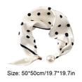 thumbnail image 3 of Polka Dot Magnetic Clasp Neck Scarf – 19.7" Women’s Lightweight Chiffon Square Scarf for Work & Casual, 3 of 6