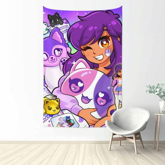 Aphmau Wall Tapestries for Bedroom Aesthetic Living Room Office Decor 60x40in