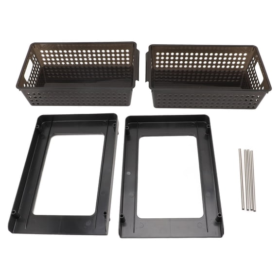 BIMZUC 2‑Tier Plastic Drawer Organizer – Multi‑Purpose Storage Baskets for Bathroom, Kitchen, Office & Bedroom