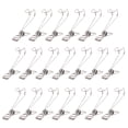 thumbnail image 1 of MasteelfCA 20pcs Stainless Steel Wire Clips with Hook Multi-purpose Hanging Clips Clothes for Home, 1 of 9