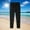 Black, variant on Deals of The Day Clearance! Men's Large Size Solid Color Casual Fashion Loose Ice Silk Sweatpants Drawstring Zipper Pockets Exercise Pants, Comfortable Sports Pants for Plus-Size Men