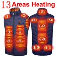 thumbnail image 1 of Chaleco calefactable de 17/11 lugares para hombres y mujeres, chaqueta calefactora Usb, chaleco calefactor, ropa térmica, chaleco de caza, chaqueta calefactora de invierno, BlackS-6XL Tan Jianjun unisex, 1 of 2