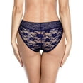 thumbnail image 4 of Charmo Women's Underwear 3 Pack Lace Panty Sexy Sheer Hipster Stretch Brief, 4 of 6