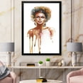 thumbnail image 3 of Designart 'Portrait of Afro American Woman XIII' Modern Framed Art Print, 3 of 4