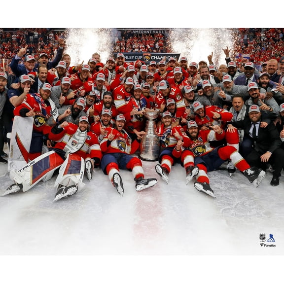 Florida Panthers Unsigned 2024 Stanley Cup Champions Team Celebration Photograph