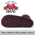 thumbnail image 2 of Cozylook 2-Pack Women's Fuzzy Slipper Socks Sherpa Lined, Non-Slip Grippers, 2 of 6