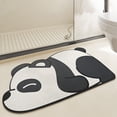 thumbnail image 3 of Alfombra antideslizante para puerta de baño de dibujos animados, 50x80CM, alfombra absorbente de agua para entrada del baño del hogar, cojín de secado rápido para inodoro, lindo panda, 3 of 3