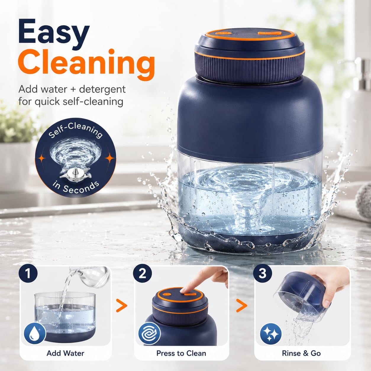 180W Portable Wireless Juicer Cup – 28/45 Oz Blender with 38 Blades, USB Rechargeable for Smoothies, Fruits & Vegetables