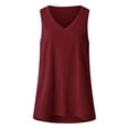thumbnail image 1 of Camiseta sin mangas de verano con cuello en V para mujer, 1 of 6