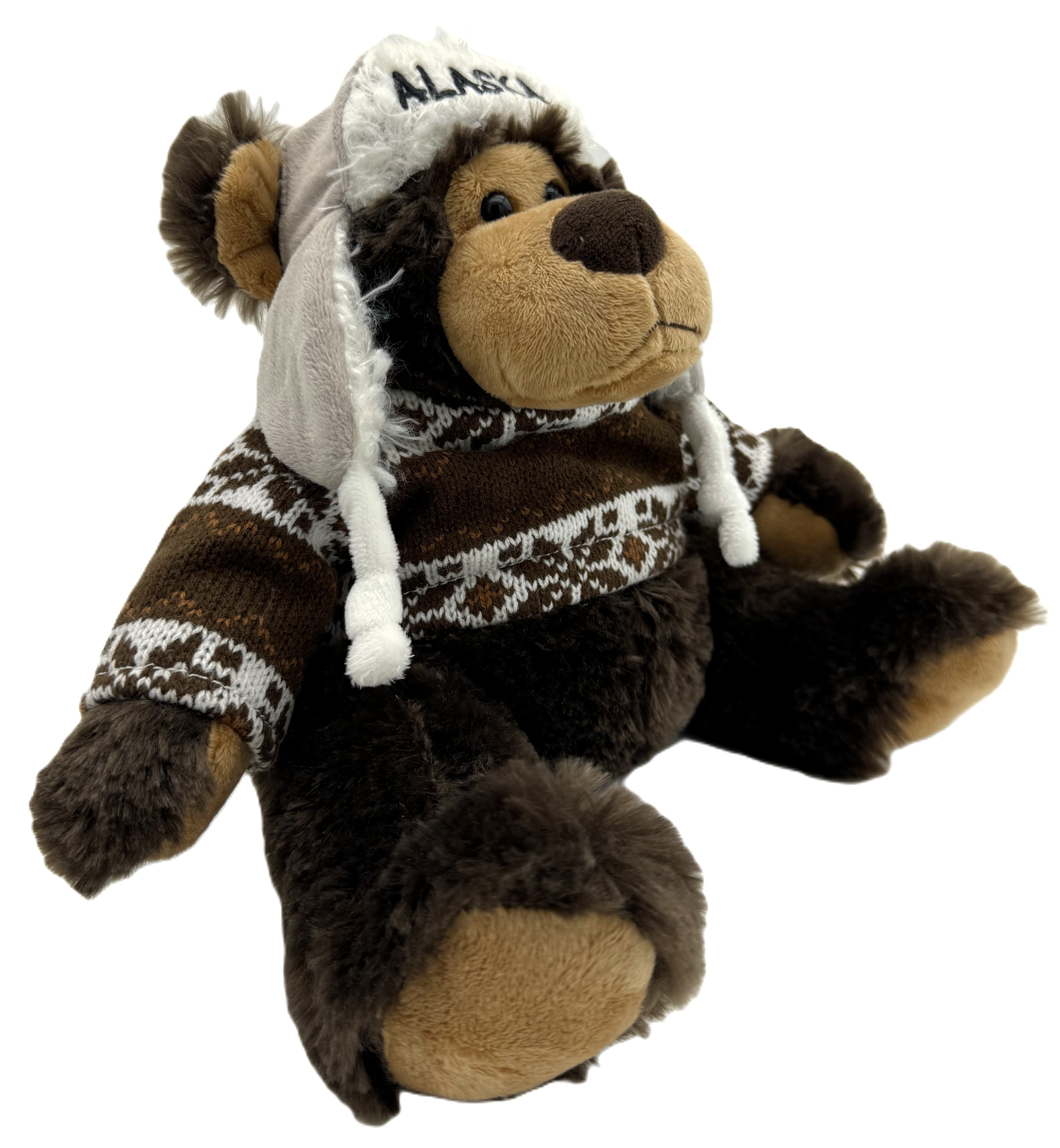 Alaskagift Grizzly Bear With Sweater 9 Inch