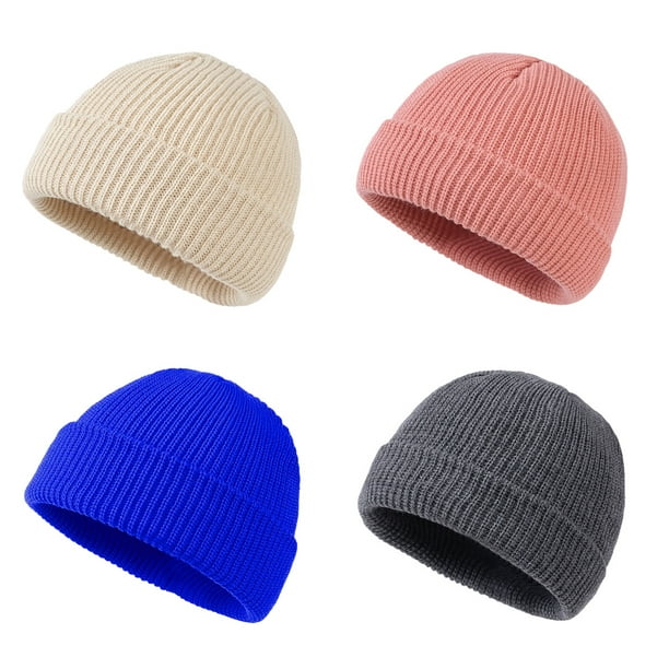 Gorro de pescador con borde enrollable, gorro de pescador, unisex, 4 piezas