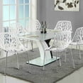 thumbnail image 3 of Costway Set of 6 Birch Sapling Plastic Dining Side Chairs Stackable Accent Armless White, 3 of 10