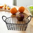 thumbnail image 4 of Cesta organizadora para servir comida y refrigerios con asas, cesta para papas fritas y refrigerios para armarios. Negro, 4 of 6