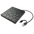 thumbnail image 3 of Unidad de DVD RW Externa USB 3.0 Tipo C, Interfaz 2 en 1, Grabadora de DVD, Lector y Reproductor de CD, Unidad Óptica para Ordenador Portátil., 3 of 5