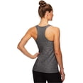 thumbnail image 2 of Reebok Womens Marled Jersey Racerback Tank Top, Black, Medium, 2 of 7