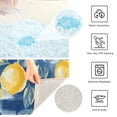 thumbnail image 3 of Yayeee Bath Rug for Bathroom Floor Non Slip Contour Fluffy Soft Absorbent Mat, 20"x24", Retro Plaid Lemon, 3 of 7