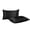 black, variant on Satin Pillowcase with Cooling Effect for Hot Sleepers, Soft and Smooth, Easy Care, Set of 2, Standard Size 20x30 Inches, Hypoallergenic and Breathable