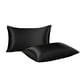 thumbnail image 2 of Paquete de 2 fundas de almohada para cuerpo de satén refrescante | Estuche largo de terciopelo suave y transpirable para durmientes calientes y sudores nocturnos | Comodidad para todas las, 2 of 6
