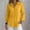 Yellow, variant on Only Moment Button Down Shirts for Women Long Sleeve V Neck Bamboo Nodes Cotton Loose Fit Long Sleeve Collared Blouse Casual V Neck Tops Outfits Pink,S