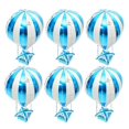 thumbnail image 3 of 6pcs Hot Air Balloon Aluminum Foil Inflatable Balloons for Birthday Parties, Showers, Travel Themed Celebrations & Classroom Decorations, 3 of 4