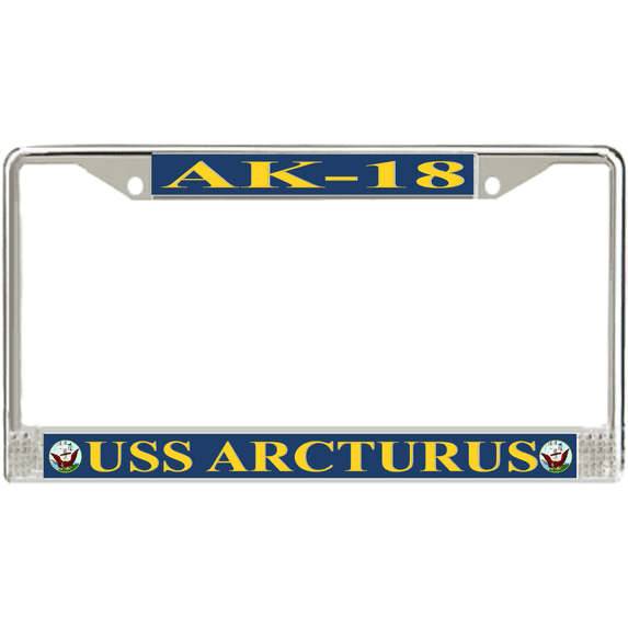 USS Arcturus AK-18 License Plate Frame