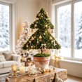 thumbnail image 6 of Christmas Tabletop Tree Decor, Potted Artificial Tree Ornament with Rustic Distressed Planter and Natural Inspired Texture, Decorative Accent for Mantel Shelf Side Table and Indoor Home Display, 6 of 8