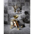 thumbnail image 3 of Fox Hill Trading Pure Decor Lucite and Acrylic End Table w/ 4 Gold Legs in Clear, 3 of 3