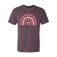 thumbnail image 3 of Waymaker Rainbow Inspirational/Christian Mens Premium Tri Blend T-Shirt, Vintage Purple, Medium, 3 of 5