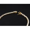 thumbnail image 2 of 8 Ct Round-Cut White lab created diamond Tennis Bracelet Yellow Gold Plated sterling sliver, 2 of 2