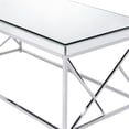 thumbnail image 4 of Steve Silver Co. Evelyn Cocktail Table with Mirror Top and Chrome Base, Chrome, 4 of 6