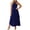 Dark Blue, variant on Women's Midi Dresses Halter Neck Asymmetrical Maxi Dress Flowy Casual Vacation Date Sundress Going Out Dresses for Women Black M