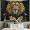 thumbnail image 2 of Creowell Lion Tapestry Wall Hanging,Print Lion Wall Art Wild Animal African Lion Wall Tapestry,Lion Tapestry for Bedroom Living Room Dorm Decor Painting, 2 of 6