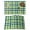 Green, variant on Placemats 1 Pack, Farmhouse Checkered Woven Placemat, Linen Place Mats for Kitchen/Dining Tables, St.Patrick's Day Vintage Plaid Washable Table Mats for Party