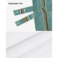 thumbnail image 6 of Aqua Vintage Wood Grain Rustic Small Curtain Rod Pocket Short Curtains Home Decor Partition Cabinet Door Window Curtains, 6 of 6