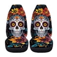 thumbnail image 5 of XYZCANDO Sugar Skull Auto Seat Covers Polyester Comfortable Car Seat Covers Interior car Front Seats, Non-Slip Lightweight SUV Truck, 5 of 10