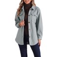 thumbnail image 4 of INSPIRE CHIC Casual Trench Jacket for Women's Fashion Winter Button Down Peacoat Belted Outwear Coats, 4 of 4