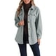 thumbnail image 4 of CHAQUETA TRENCH CASUAL INSPIRE CHIC PARA MUJER, ABRIGO DE INVIERNO CON BOTONES, PEACOAT CON CINTURÓN, ABRIGOS LIGEROS GRIS CLARO XL, 4 of 5