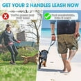 thumbnail image 5 of BAAPET Two Handle Dog Leash, Dual Soft Padded Handles with Traffic Control Handle Leash for Small Medium or Large Dogs (3/4'' x 5 FT, Gray), 5 of 7