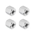 thumbnail image 1 of Uxcell M3x0.5 Pitch 304 Stainless Steel Hex Coupling Nuts, 4 Pcs 6mm / 0.24" Length Coarse Fully Threaded Rod Coupling Nut Studding Connector Fasteners, Silver Tone, 1 of 7