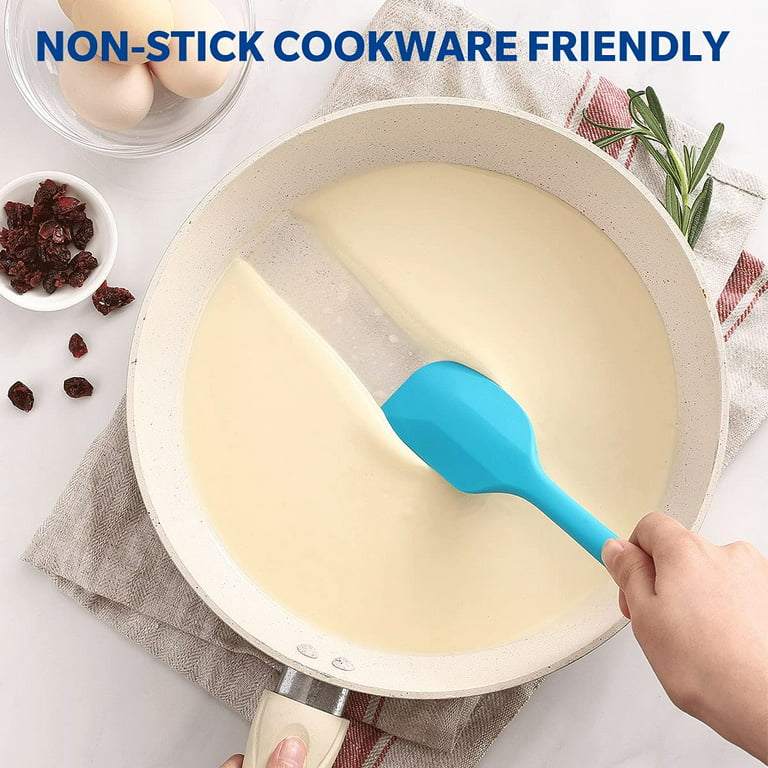 oannao 9 Pcs Silicone Spatula Set - Rubber Spatulas Silicone Heat Resistant  for Non Stick Cookware - Kitchen Utensils for Baking
