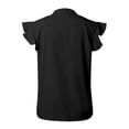 thumbnail image 4 of Tops for Women Trendy Dressy Junior Tops Animal Tunic Women Oversized Corduroy Shirt plus Size Fashion Athletic V plus Size Shirts 2x Athletic Long Sleeve Shirt round Neck Short Black L, 4 of 4