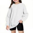 thumbnail image 1 of Chandails Surdimensionnés pour Filles Col Rond Décontracté Manches Longues Chandail en Molleton Mode Adolescentes Automne Hiver Mignon, 1 of 7