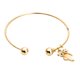 thumbnail image 2 of de puños simple Combinación de brazalete de cristal con forma de y gato para mujer Oro Fernando Búho Brazalete De La Pulsera, 2 of 8